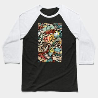 abstract pixel art Baseball T-Shirt